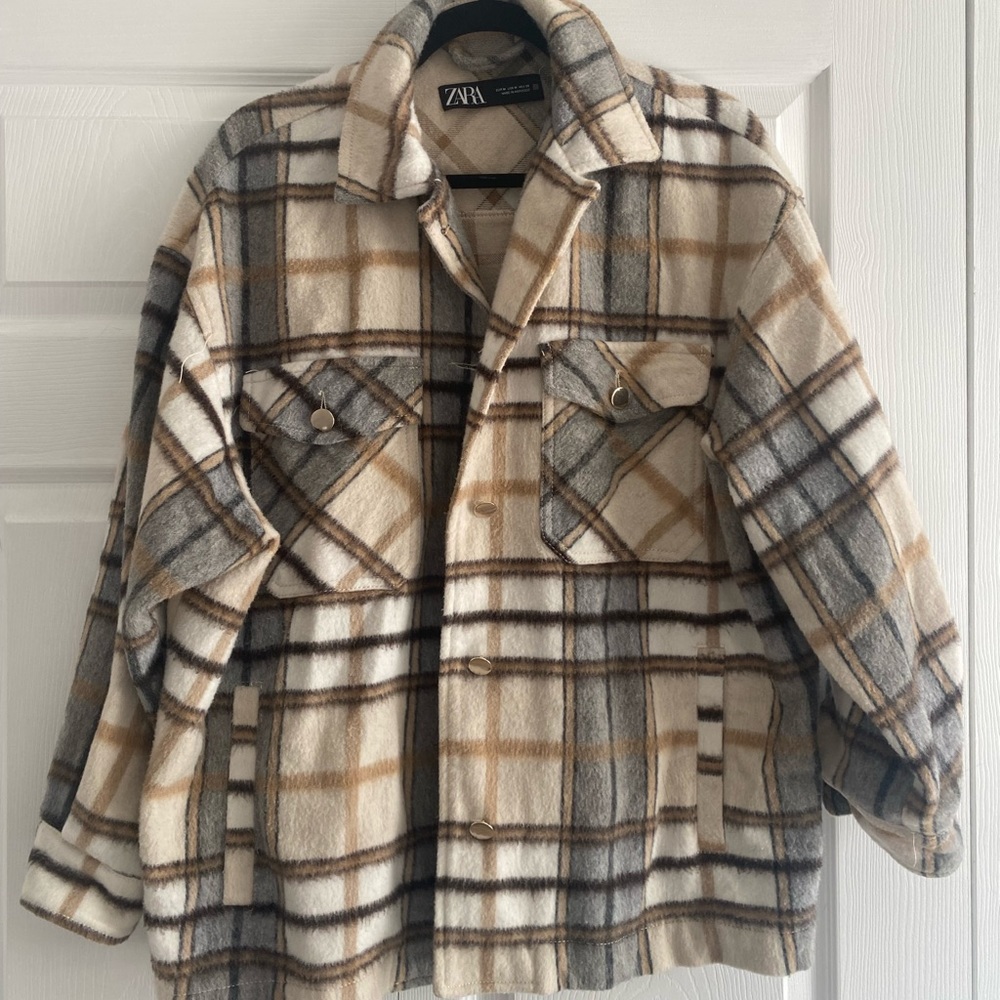 Zara Shacket / Buttoned Soft Overshirt
